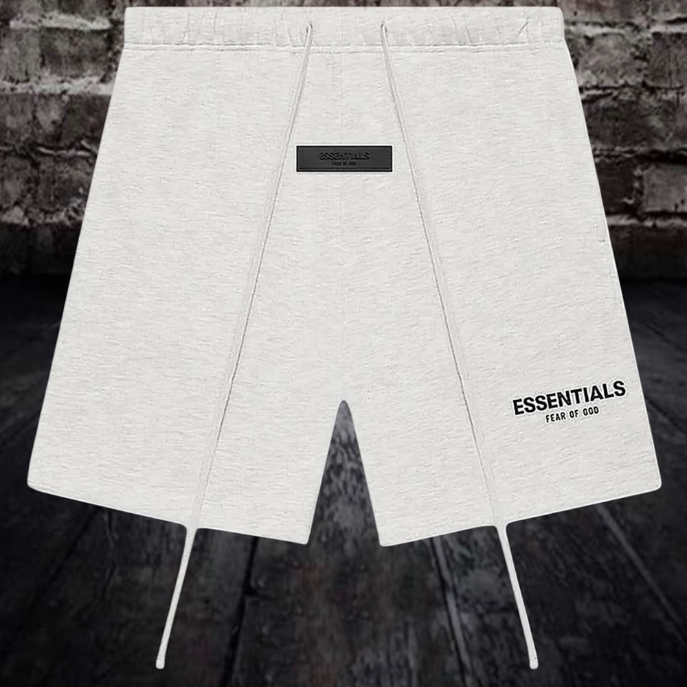 Fear of God Essentials Light Gray Athletic Shorts